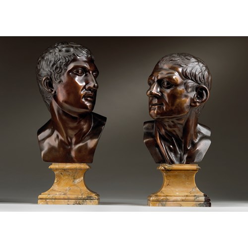 4. Busts of the Borghese Gladiator and Lysimachus